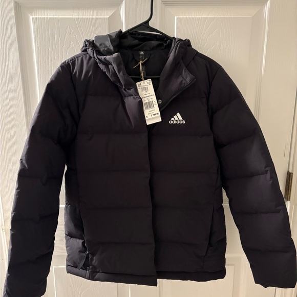 Adidas Helionic Hooded 600 Fill Power Down Black Jacket Size S - Picture 5 of 7